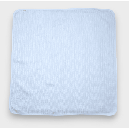 Rainy Бебешка плетена пелена 85х85 см. син