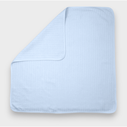 Rainy Бебешка плетена пелена 85х85 см. син