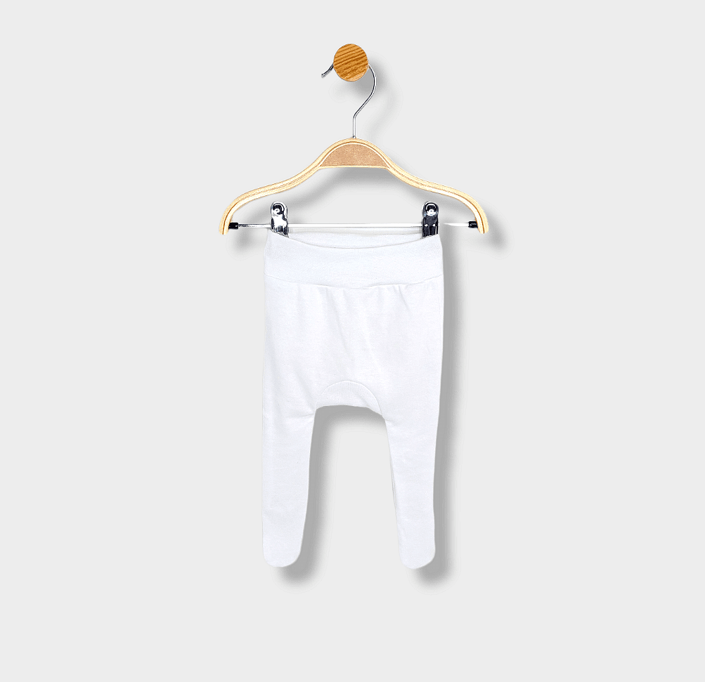 Rainy Бебешка ританка-чорапогащник 56-80 см бял