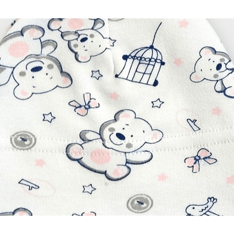 Rainy Бебешка шапка 56 -62 см. Мече розов