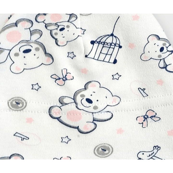 Rainy Бебешка шапка 56 -62 см. Мече розов