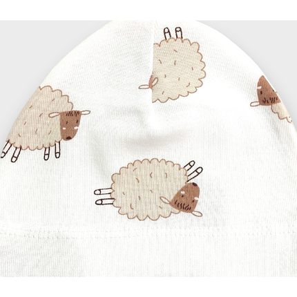 Rainy Бебешка шапка 56см. Beige sheep