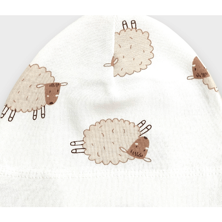 Rainy Бебешка шапка 56см. Beige sheep