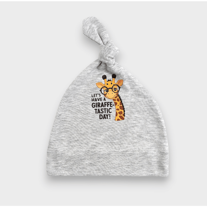 Rainy Бебешка шапка Жирафче 48 - 62 см. сив