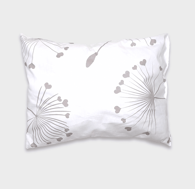 Rainy Бебешка възглавница 30х40 см Кафяви глухарчета екрю