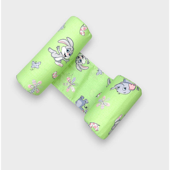 Rainy Бебешка възглавница против обръщане Зайче зелено