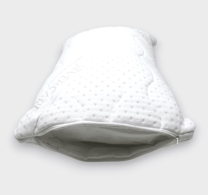 Rainy Бебешка възглавничка Сребърни нишки 30х40 см дишаща материя с цип