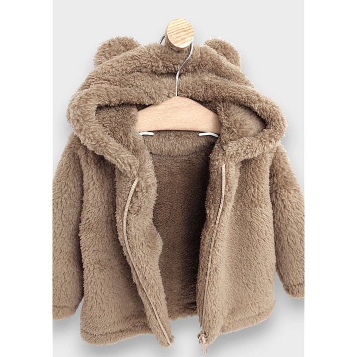 Rainy Бебешка жилетка с качулка Мече 56-86 см. кафяв