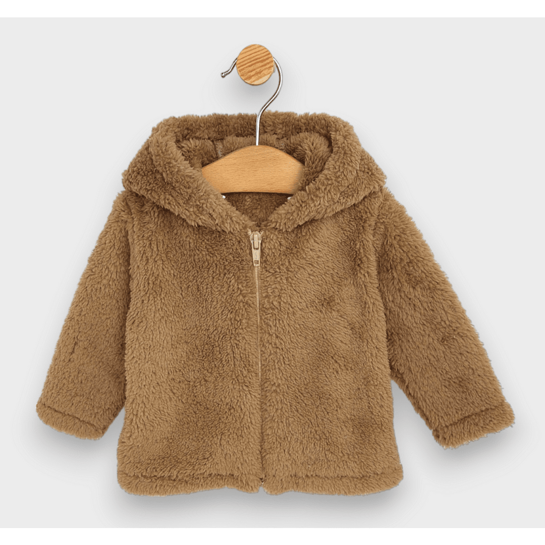 Rainy Бебешка жилетка с качулка Мече 56-86 см. кафяв