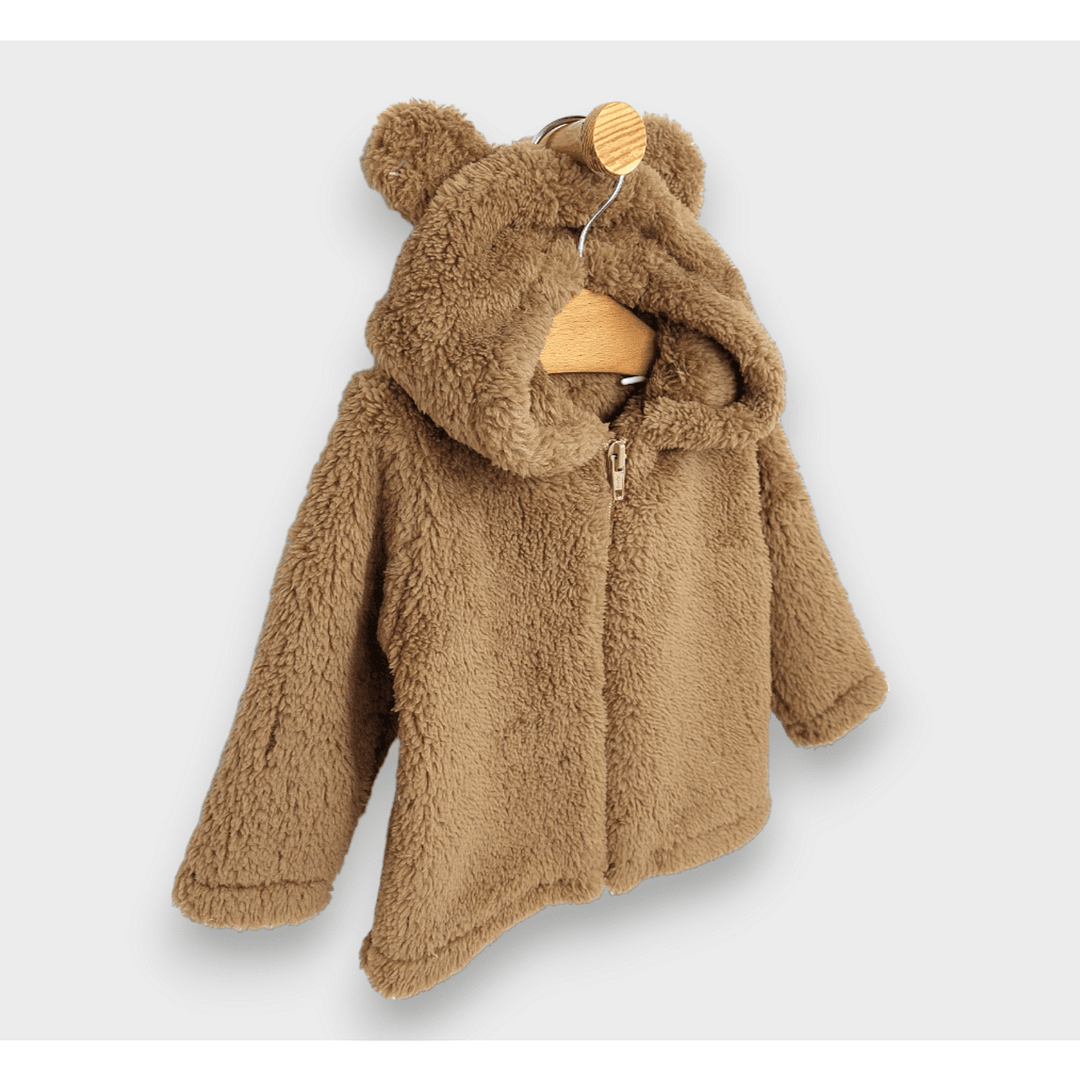 Rainy Бебешка жилетка с качулка Мече 56-86 см. кафяв