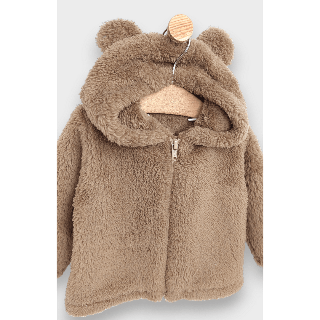 Rainy Бебешка жилетка с качулка Мече 56-86 см. кафяв