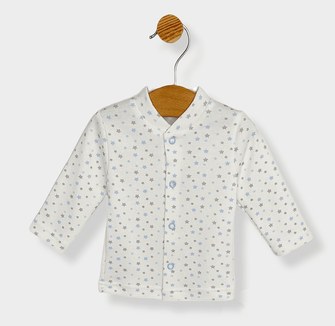 Rainy Бебешка жилетка Сини Звездички 48-62 см.