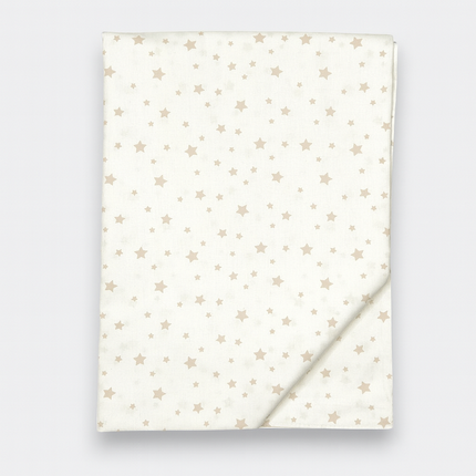 Rainy Бебешки чаршаф 100х170 см. Бежови звезди