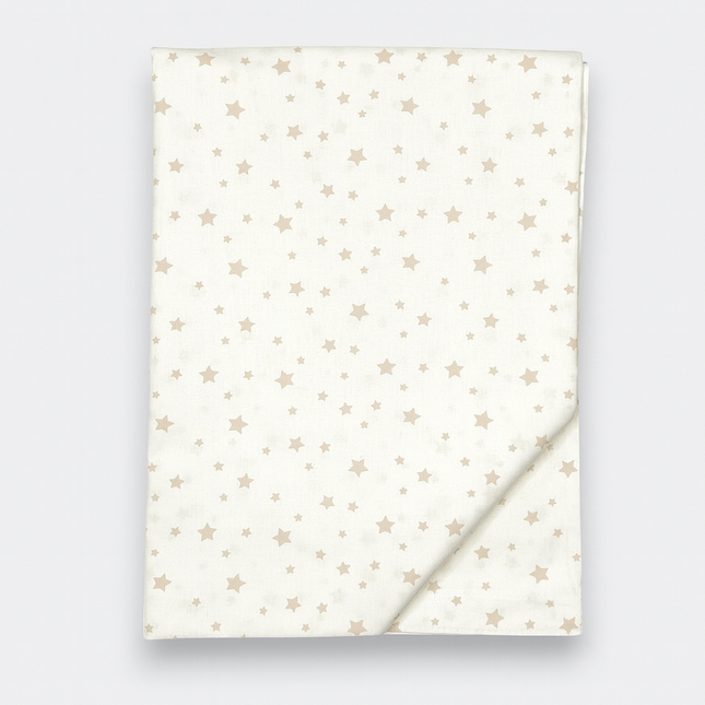 Rainy Бебешки чаршаф 100х170 см. Бежови звезди