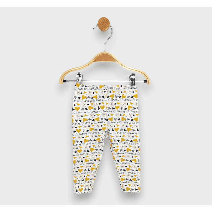 Rainy Бебешки дълъг клин 62-92 см. Жълти сърца