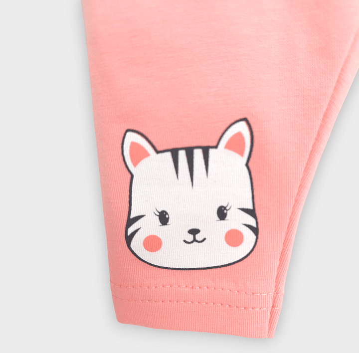 Rainy Бебешки дълъг клин Cute Cat 62-86 см. корал