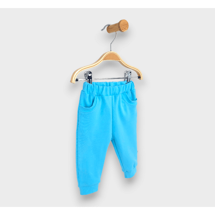 Rainy Бебешки дълъг панталон с джоб 62-92 см. тюркоаз