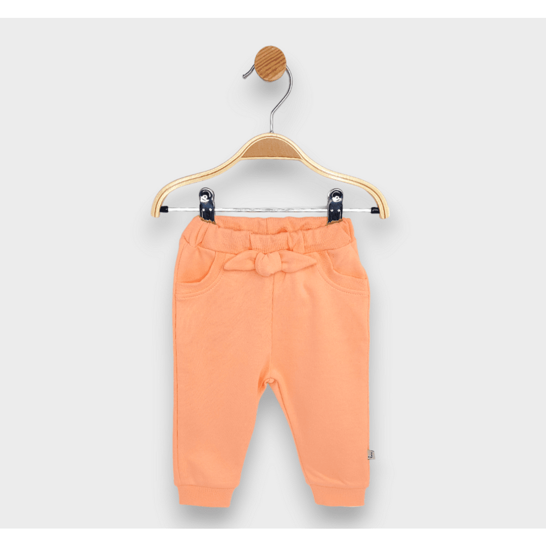 Rainy Бебешки дълъг панталон с джоб и панделка 62-92 см. праскова