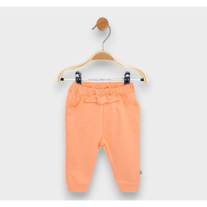 Rainy Бебешки дълъг панталон с джоб и панделка 62-92 см. праскова