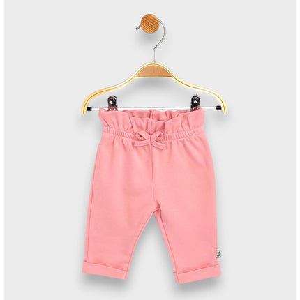 Rainy Бебешки дълъг панталон с висока талия 62-92 см. пудра