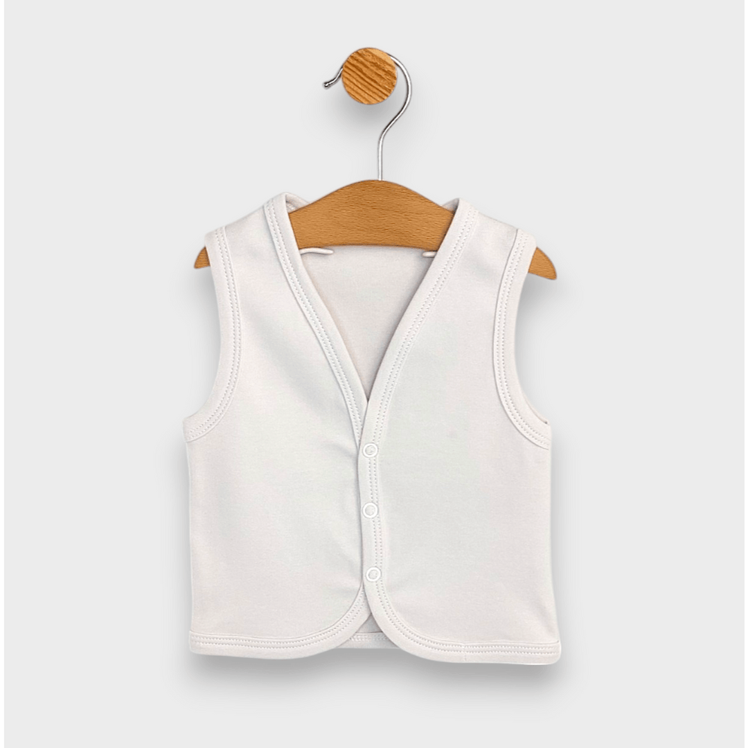 Rainy Бебешки елек 56-80 см. нежно екрю