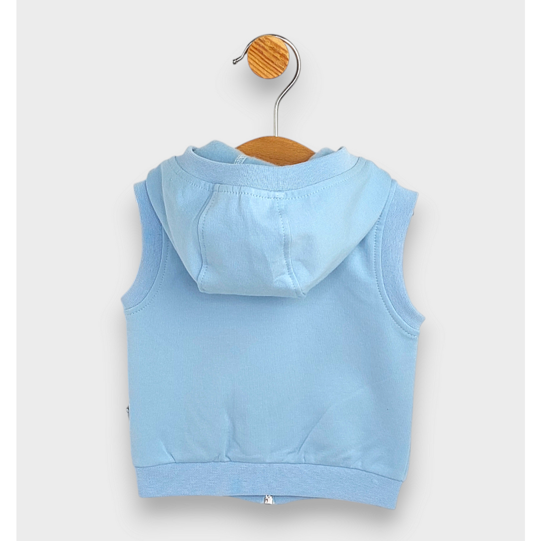 Rainy Бебешки елек с качулка 62-92 см. син