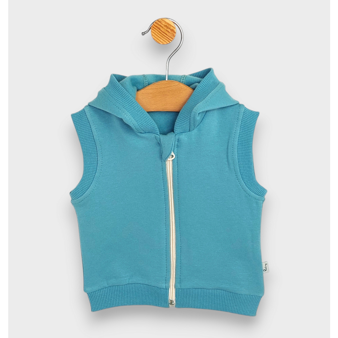 Rainy Бебешки елек с качулка 62-92 см. зелен