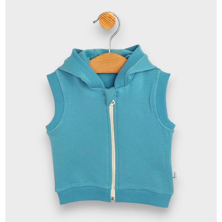 Rainy Бебешки елек с качулка 62-92 см. зелен