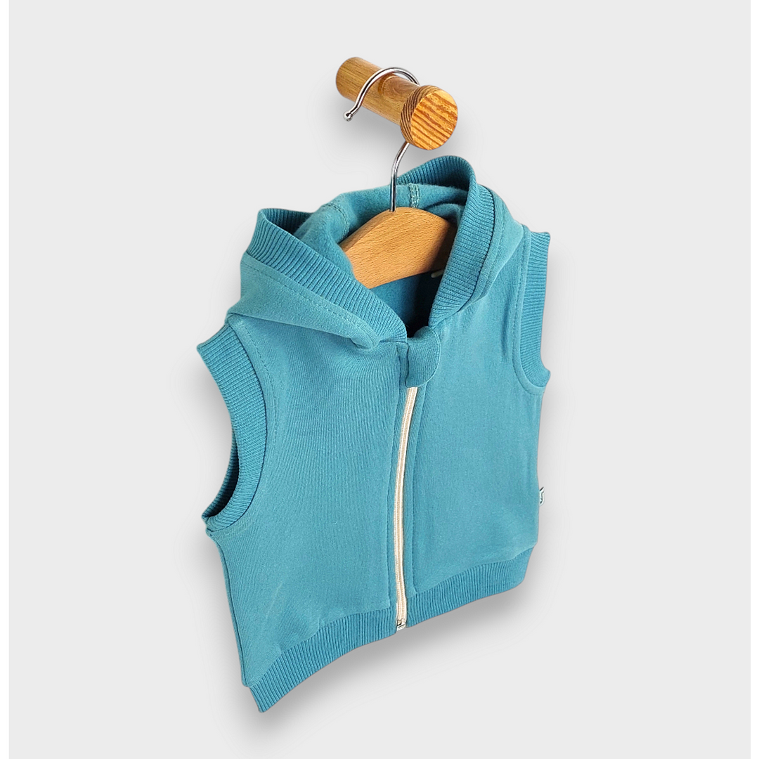 Rainy Бебешки елек с качулка 62-92 см. зелен