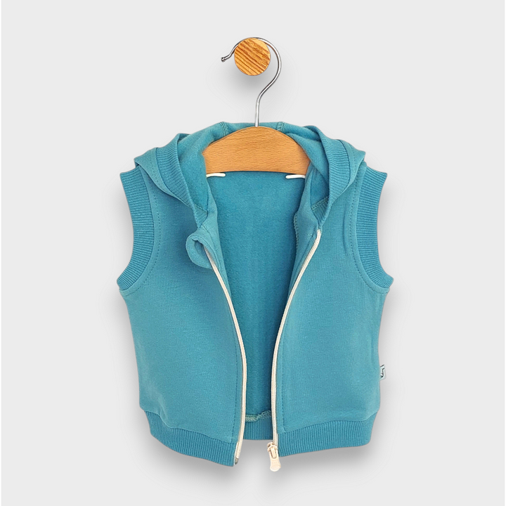 Rainy Бебешки елек с качулка 62-92 см. зелен