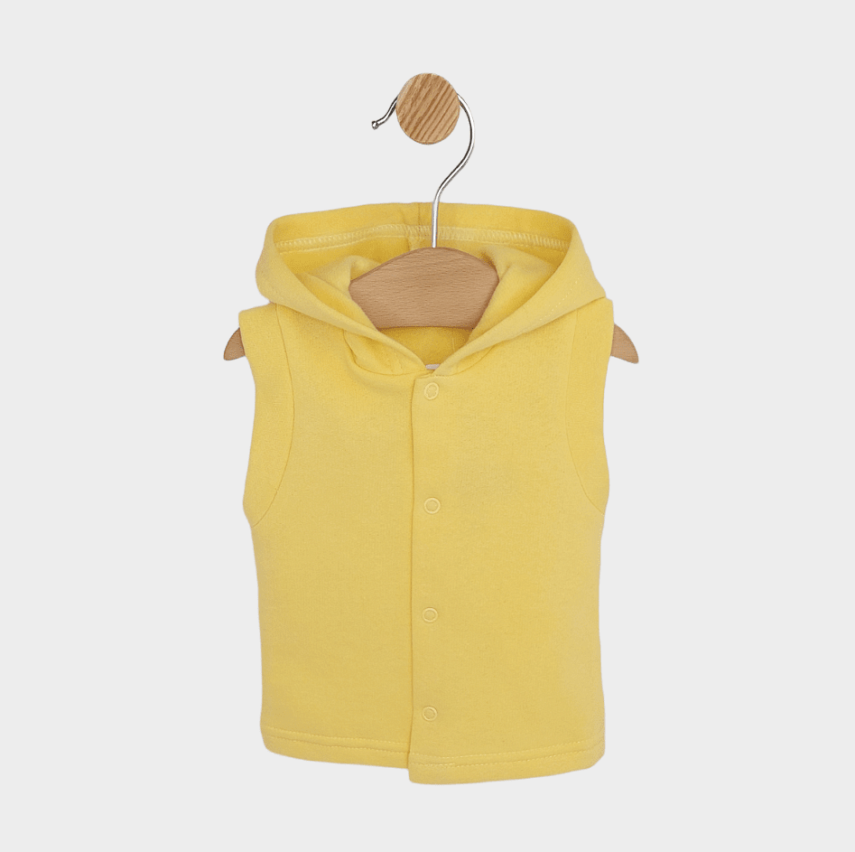 Rainy Бебешки елек с качулка Hoodie 56-80 см жълт