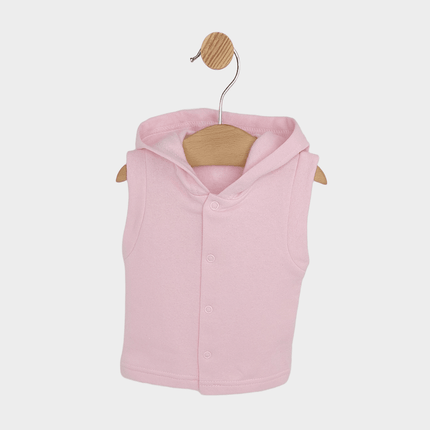 Rainy Бебешки елек с качулка Hoodie 56-80 см светлорозов