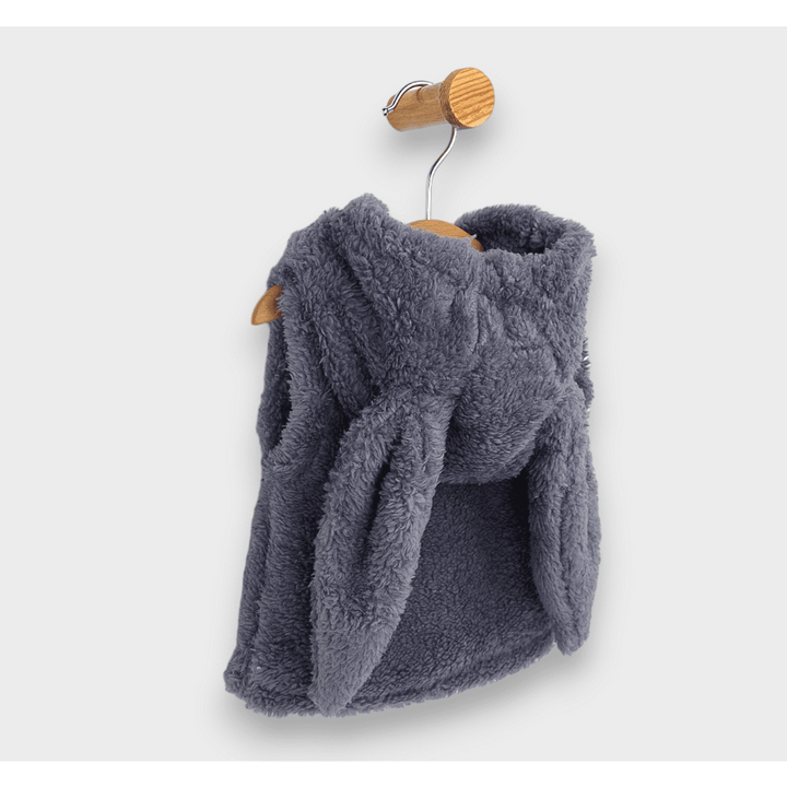 Rainy Бебешки елек с качулка Зайче 56-80 см. сив