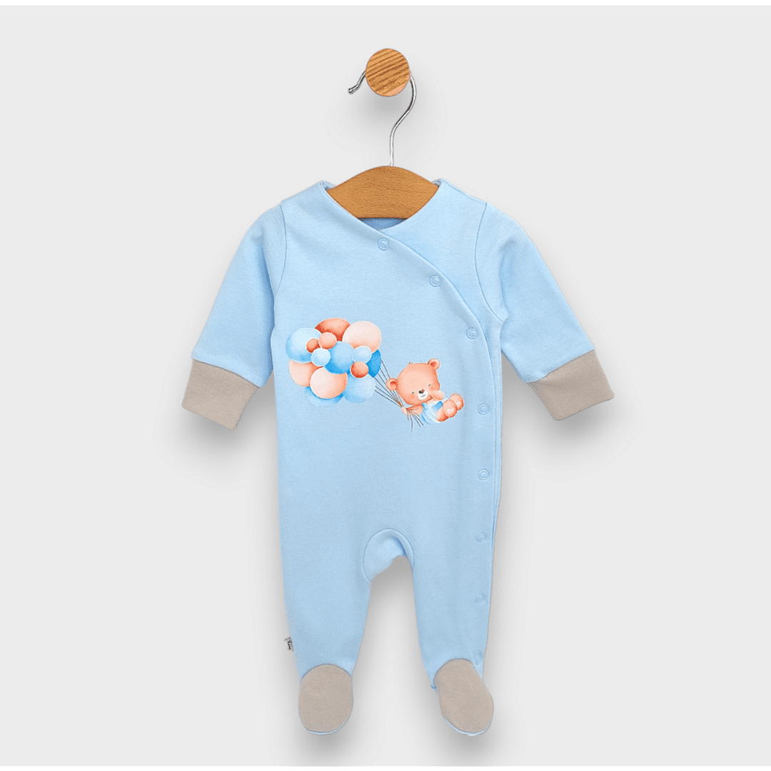 Rainy Бебешки гащеризон Мече с балони син 48 - 62 см.