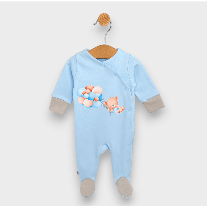 Rainy Бебешки гащеризон Мече с балони син 48 - 62 см.