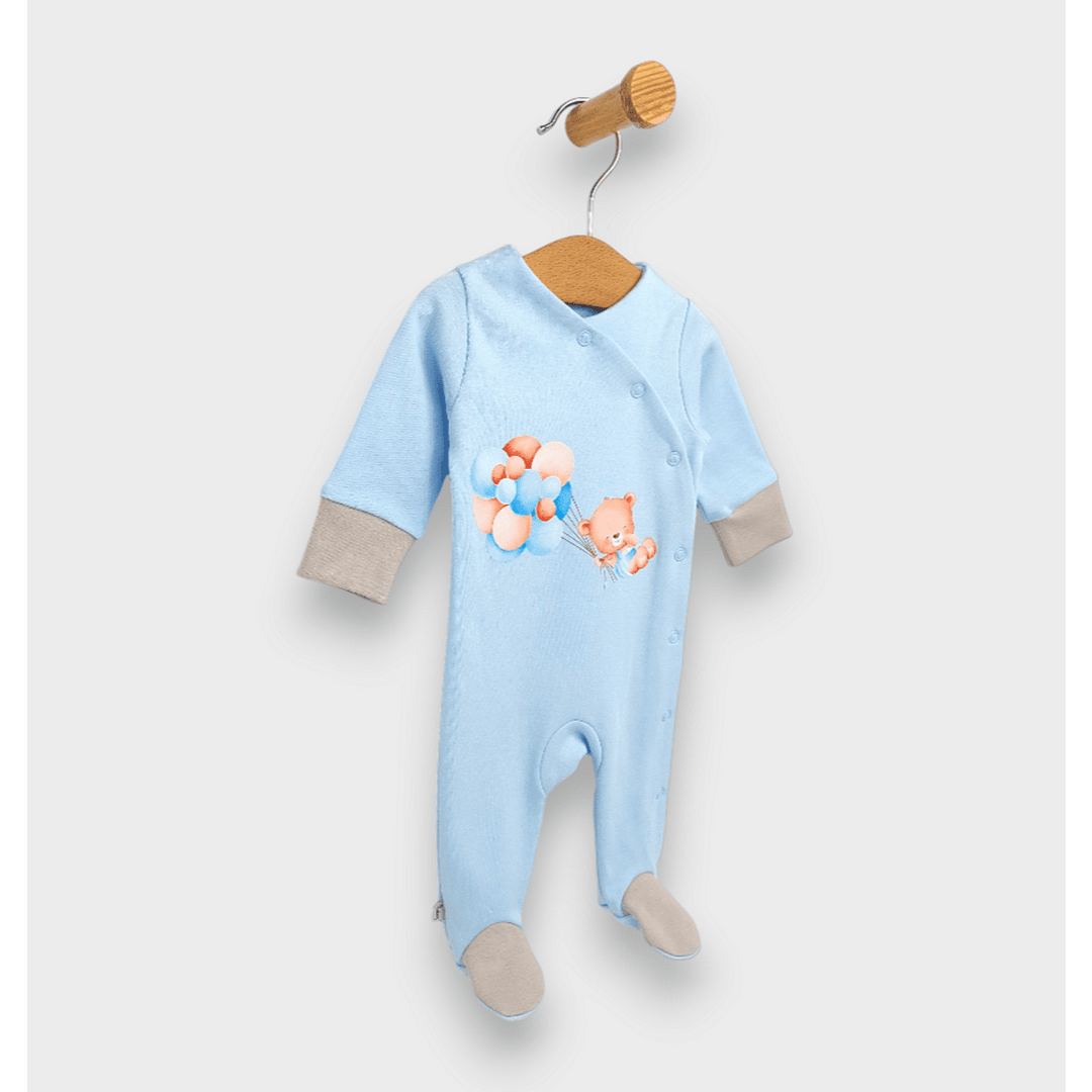 Rainy Бебешки гащеризон Мече с балони син 48 - 62 см.