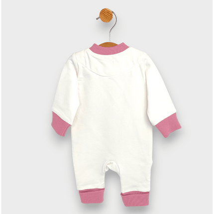 Rainy Бебешки гащеризон 56 - 80 см. Меченце с балони розов