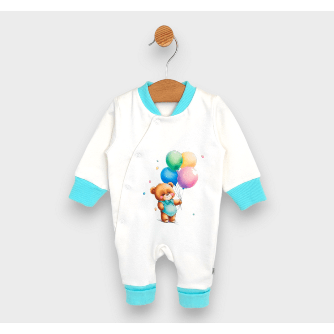 Rainy Бебешки гащеризон Bear with balloons 56 - 80 см. мента