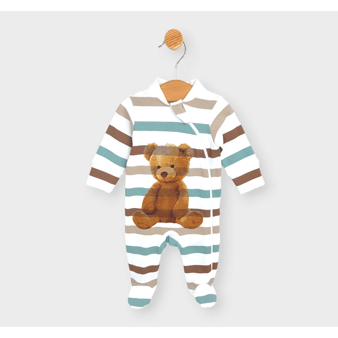 Rainy Бебешки гащеризон Goofy Bear с цип 56 - 86 см.