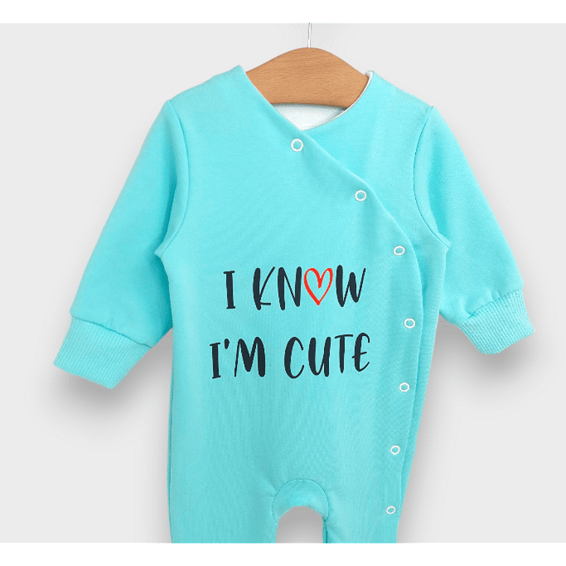 Rainy Бебешки гащеризон I'm cute 48 - 74 см. светлосин
