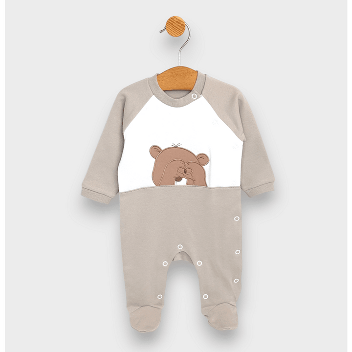 Rainy Бебешки гащеризон Love Bear с дълъг ръкав 56-68см.