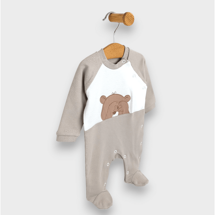 Rainy Бебешки гащеризон Love Bear с дълъг ръкав 56-68см.