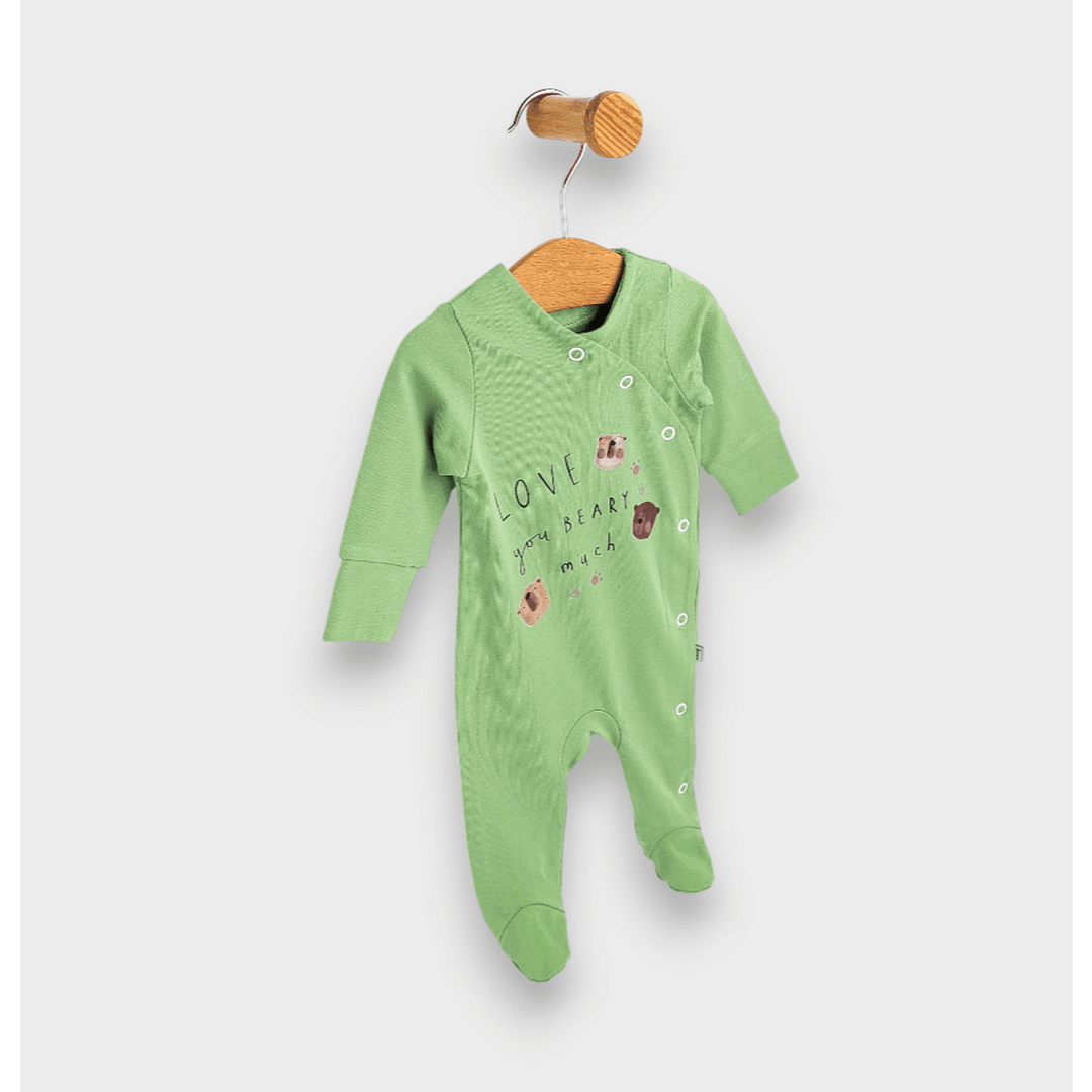 Rainy Бебешки гащеризон Love you Bearly с дълъг ръкав 56-74см. гора