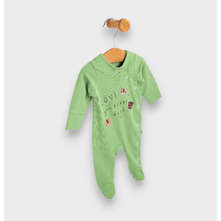 Rainy Бебешки гащеризон Love you Bearly с дълъг ръкав 56-74см. гора