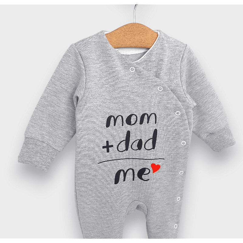 Rainy Бебешки гащеризон Mam + dad 48 - 74 см. сив