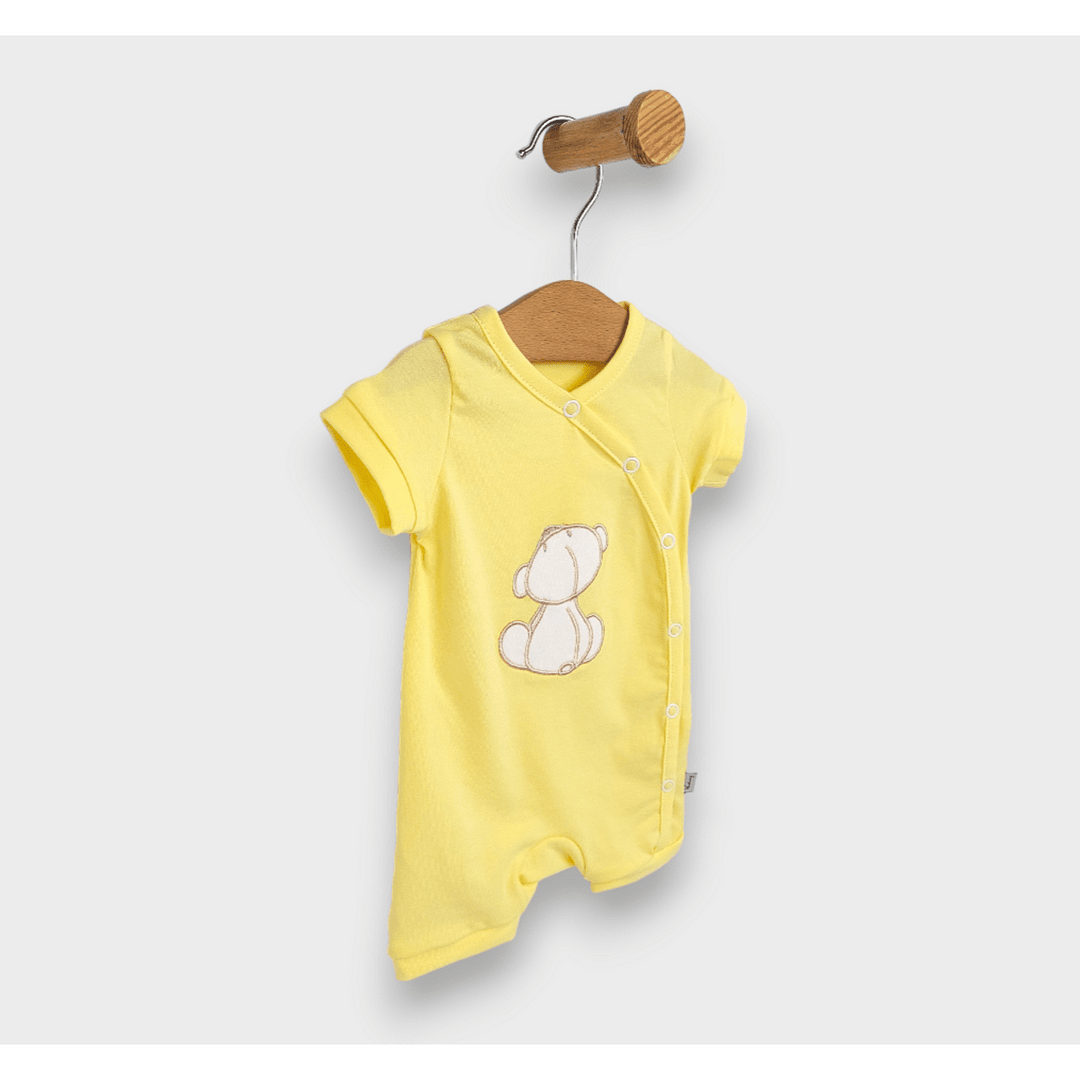 Rainy Бебешки гащеризон Мече 56-80см. жълт