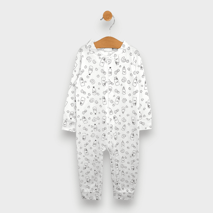 Rainy Бебешки гащеризон Milk с цип 48 - 86см. екрю