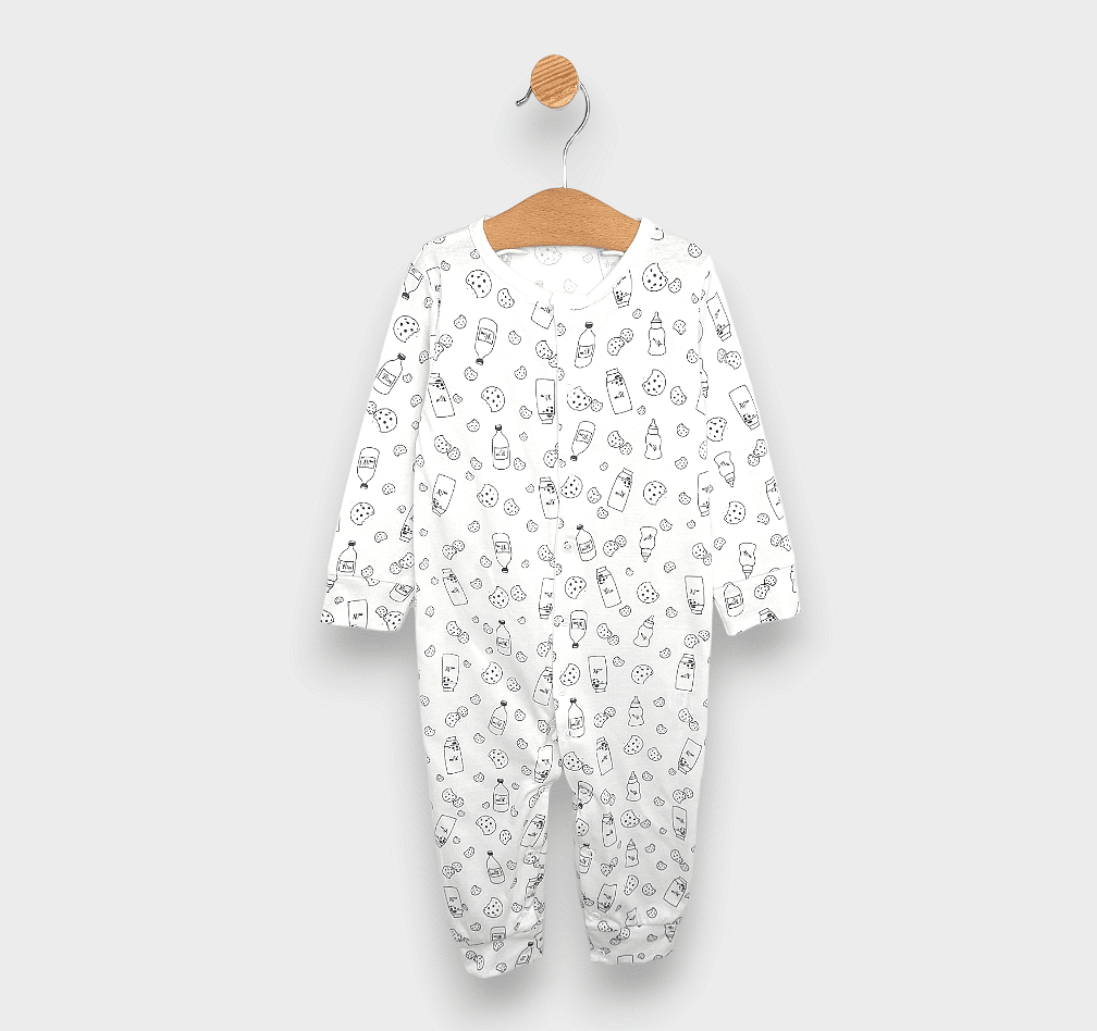 Rainy Бебешки гащеризон Milk 48- 86см. екрю