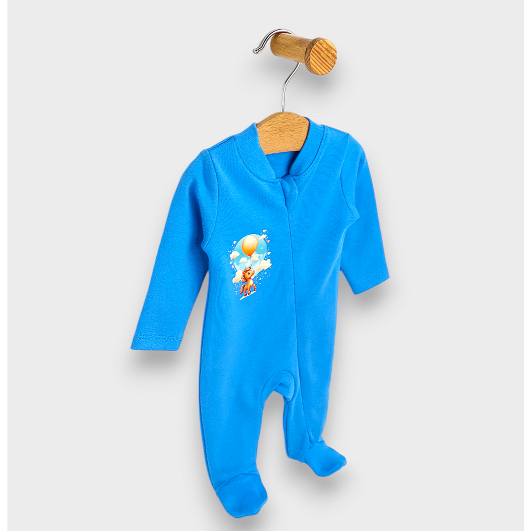 Rainy Бебешки гащеризон с цип 48 - 74 см. Конче с балон небе