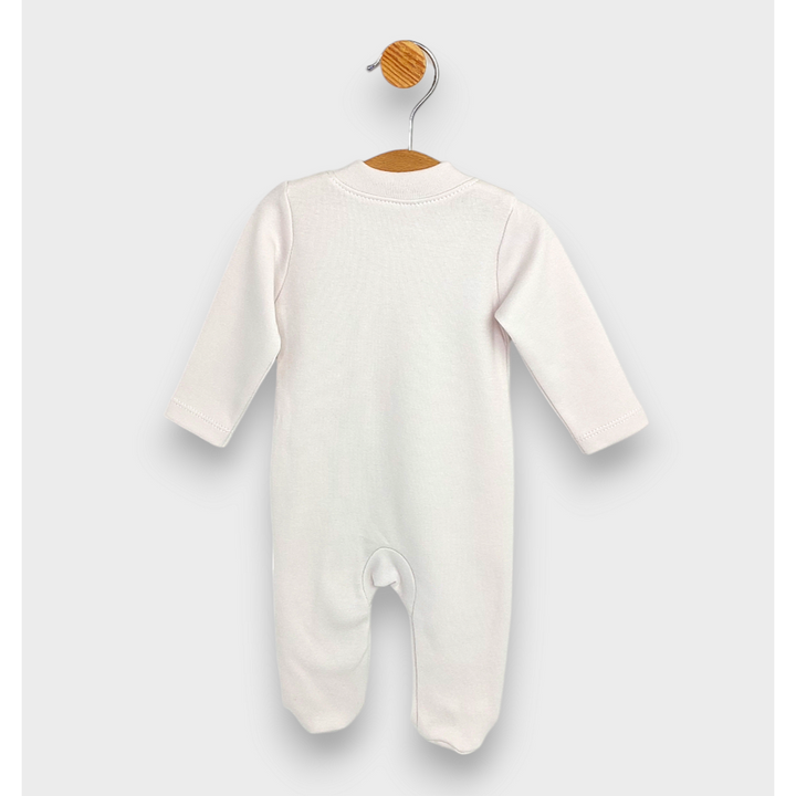 Rainy Бебешки гащеризон с цип 48 - 74 см. Мече с балон нежно екрю